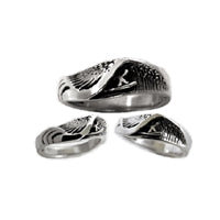 Wet Dreams Mens Sterling Silver Surf Ring by Strickly Boarding
