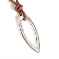 Surfboard Pewter Surf Pendant Necklace by Zula Surfing